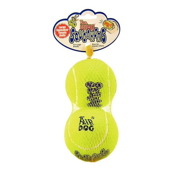 Grippy pet play mat-2 Pack Large Air Kong Squeaker Tennis Balls