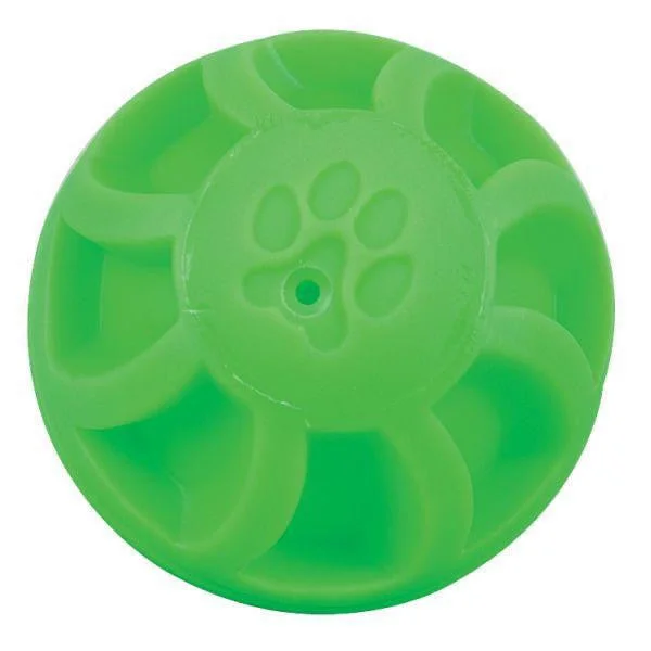 Durable pet pee pad-4 Inch Green Swirl Ball Dog Toy