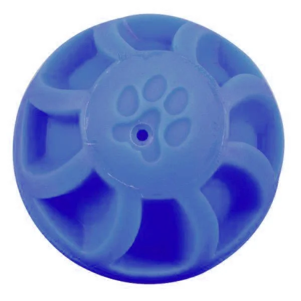 Durable catnip play toy-5.5 Inch Blue Swirl Ball Dog Toy