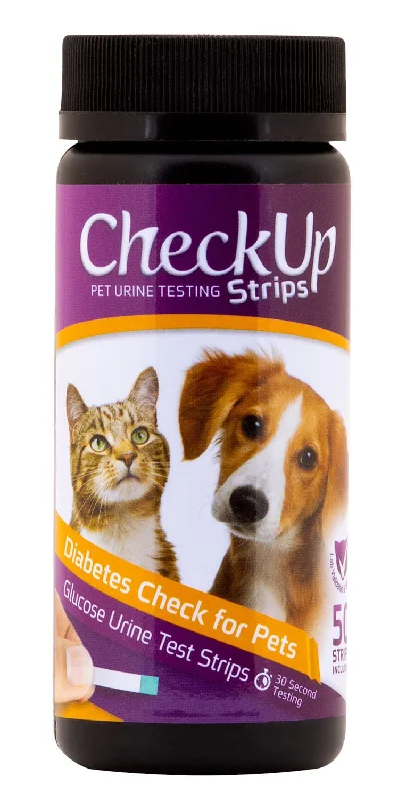 Laser-etched pet name tag-CheckUp Diabetes Detection Glucose Test Strips, Dog/Cat