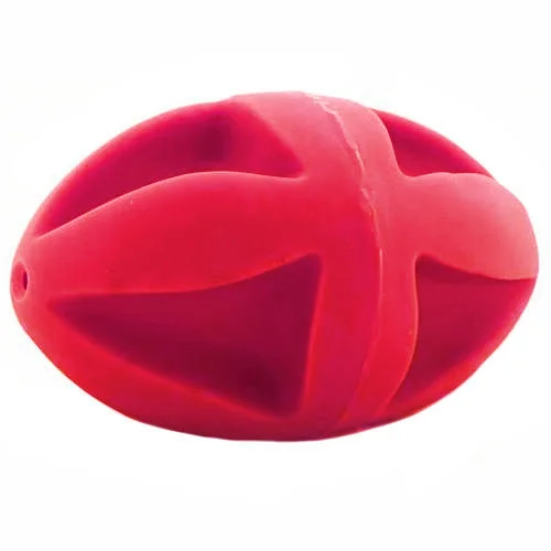 Portable cat activity post-7 Inch Red Clutch Football Dog Toy