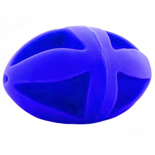 Plastic cat furniture guard-9 Inch Blue Clutch Football Dog Toy