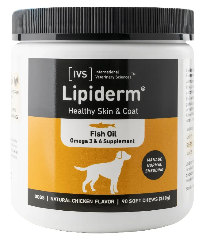 Non-slip pet grooming platform-Lipiderm Healthy Skin & Coat Soft Chews, 90 ct