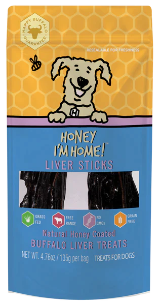 Canvas pet treat sack-All American Pets Honey I'm Home LIVER STICKS