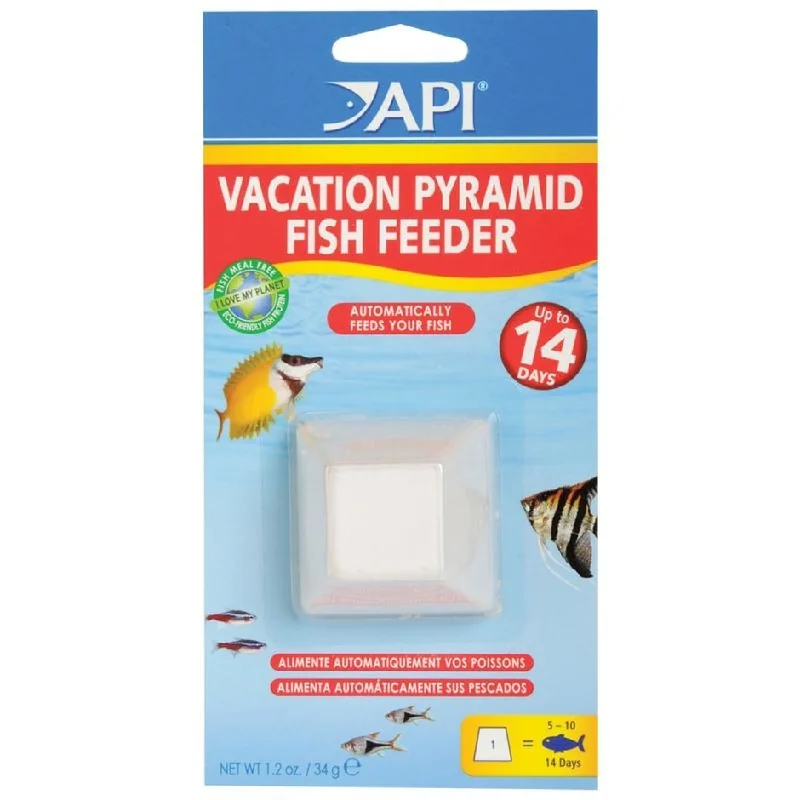 Solar pet locator tag-API VACATION PYRAMID FISH FEEDER