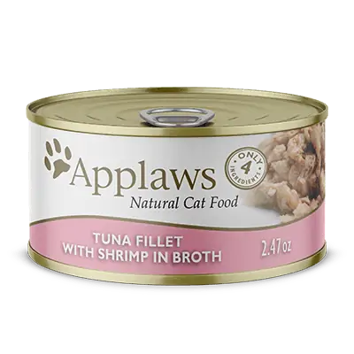 Organic rabbit chew block-Applaws Natural Wet Cat Food Tuna with Shrimp in Broth