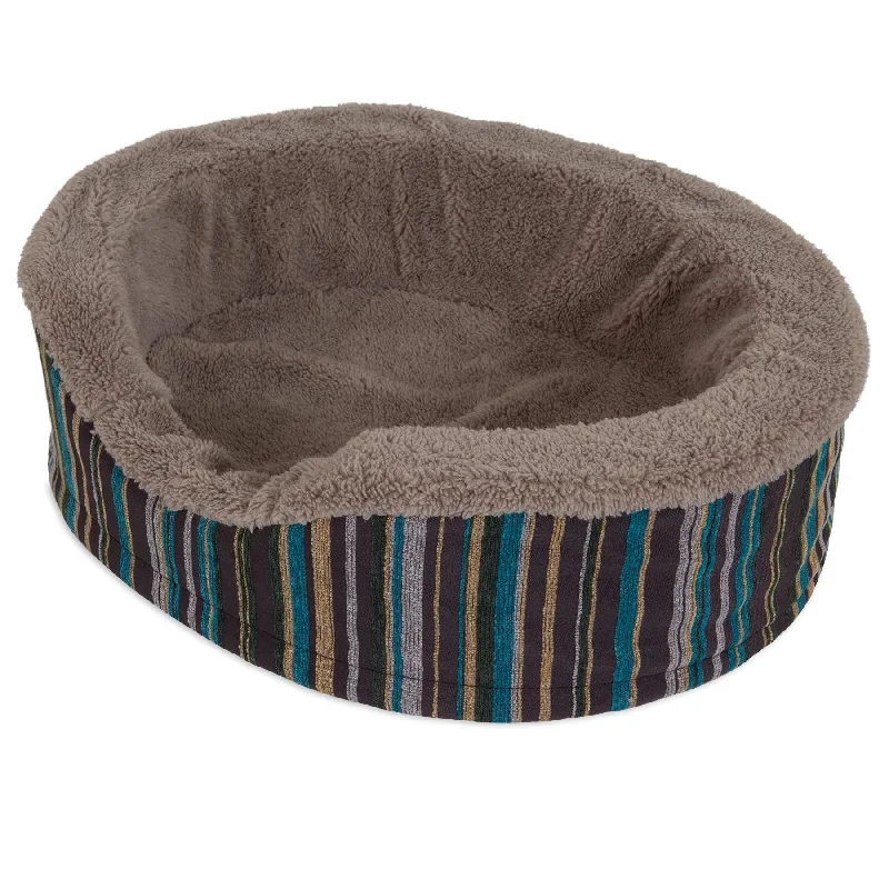 Low-volume pet clicker-Aspen Pet Antimicrobial Deluxe Oval Pet Bed