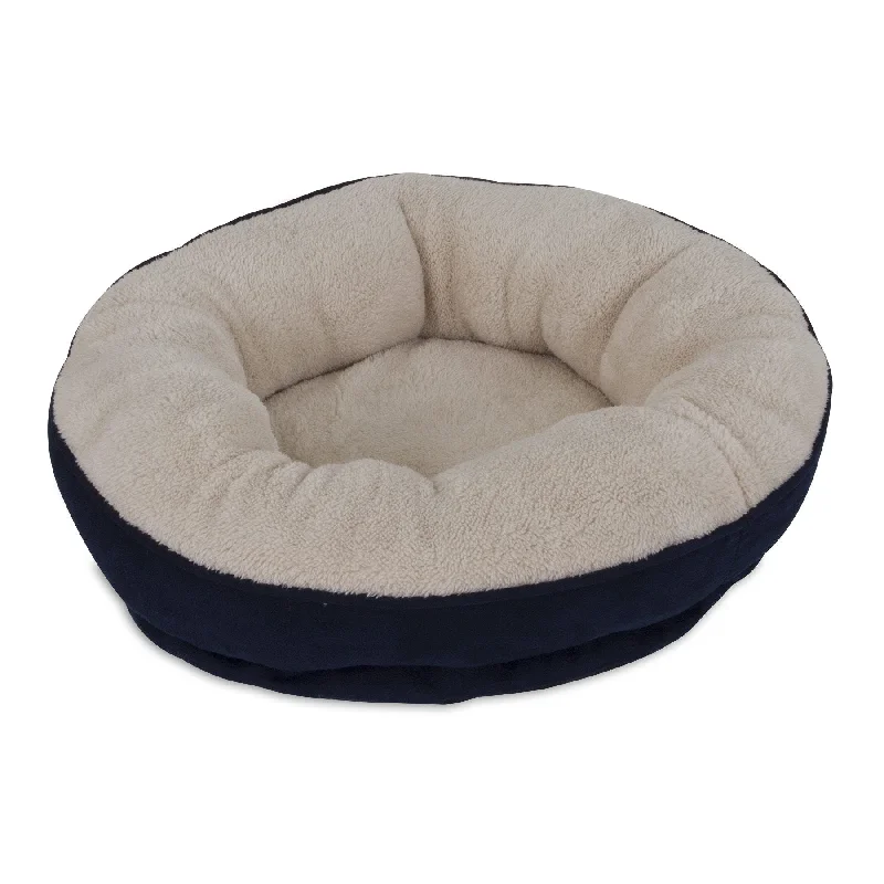 Textured reptile basking stone-Aspen Pet Bolster Round Bed