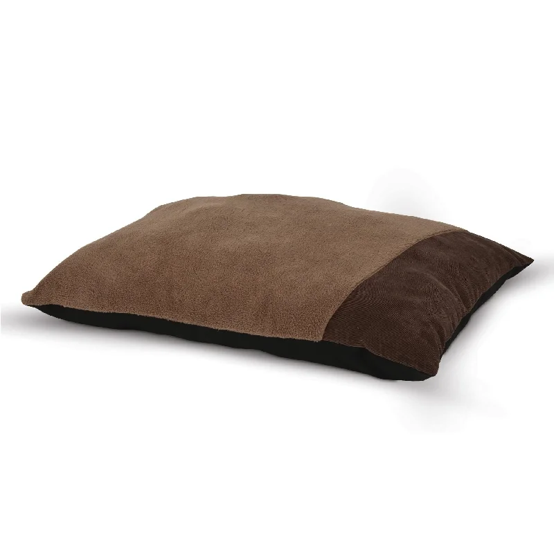 Glossy ceramic pet bowl-Aspen Pet Corduroy Accent Pillow Bed