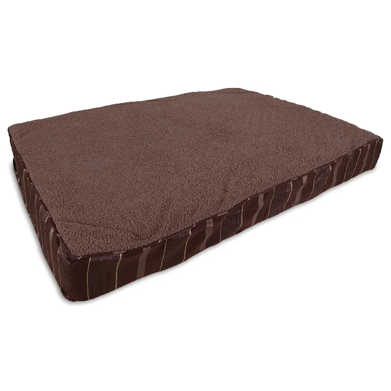 Grippy pet rest mat-Aspen Pet Double Orthopedic Plush/Jacquard Bed