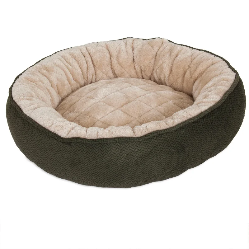 Plush hamster nap sack-Aspen Pet Round Quilted Lounger