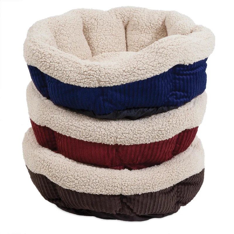 Soft-fit dog muzzle-Aspen Pet Self-Warming Corduroy Cat Bed