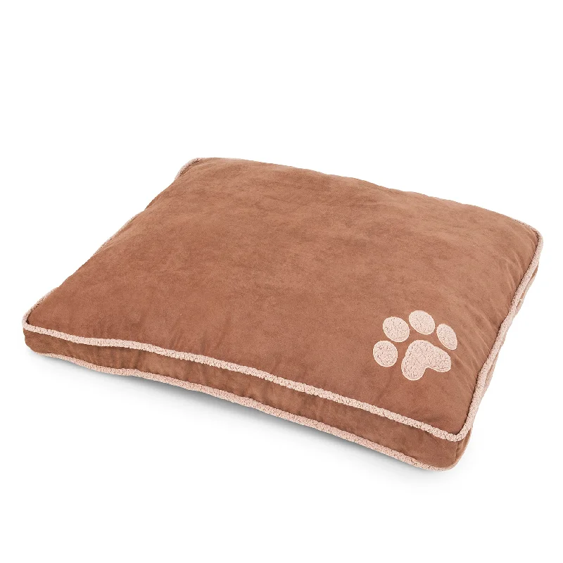 Felt catnip kitten toy-Aspen Pet Shearling Gusseted Pillow Bed