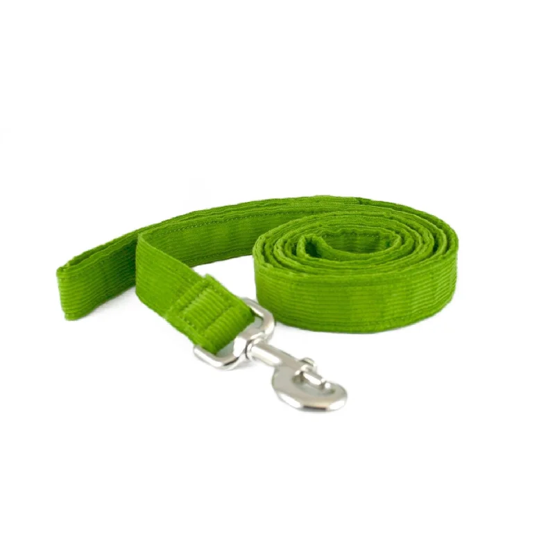 Floating rubber pet ball-Hemp Dog Leash 6' Avocado Corduroy