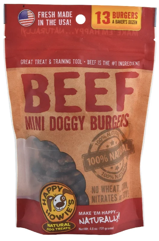 Mesh pet travel tote-Happy Howie's Beef Doggy Burgers