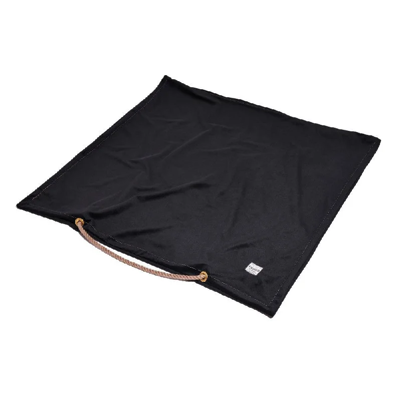 Solar-powered pet fan-Black Washable Velvet Dog Bed Cover