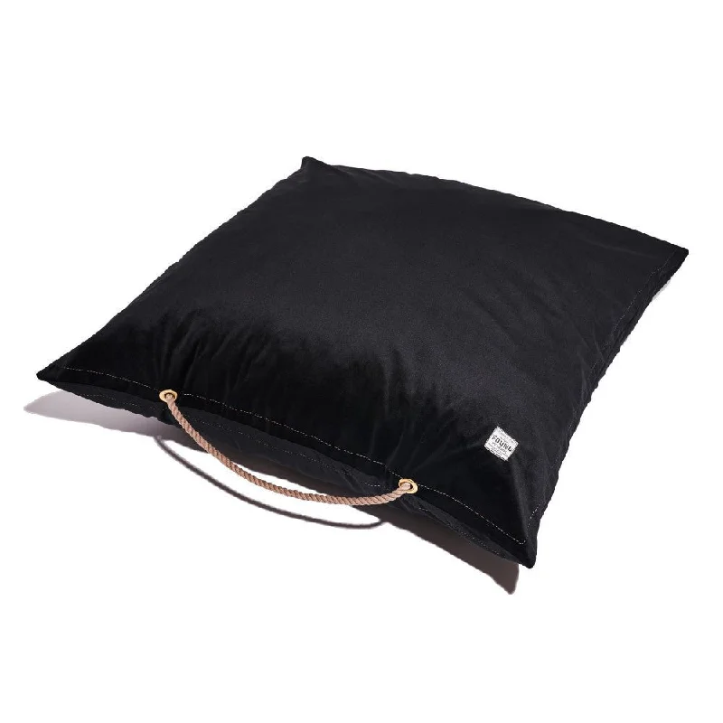 Pet-safe surface spray-Black Washable Velvet Dog Bed