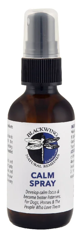 Bamboo bird resting perch-Blackwing Farms Calm Spray, 2 oz