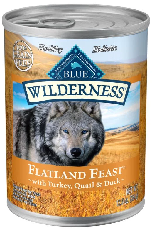 Flexible pet play tunnel-Blue Buffalo Wilderness Grain Free Flatland Feast with Turkey, Duck & Quail Canned Dog Food