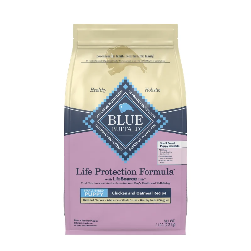 Weatherproof pet sun cover-BLUE LIFE PROTECTION SMALL BREED PUPPY CHICKEN & OATMEAL 5#