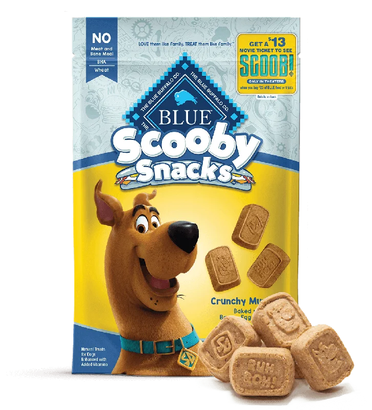 Knitted pet rest mat-BLUE Scooby Snacks™ CRUNCHY DOG BISCUITS Crunchy Munchies Baked with Bacon, Egg and Cheese