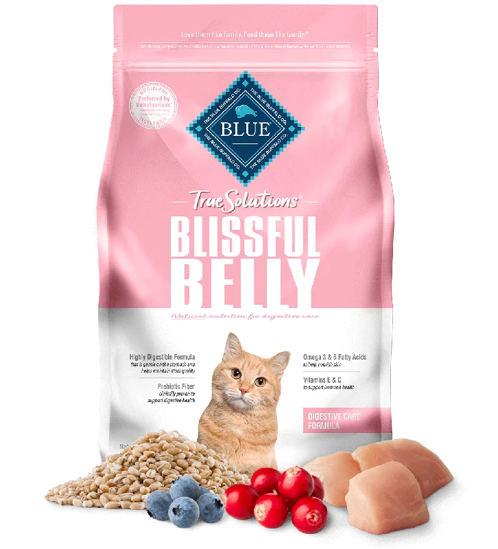 Fleece-lined pet stroller-BLUE True Solutions™ Blissful Belly Adult Cats Digestive Care Formula