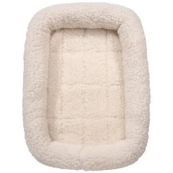 Insulated cat nap pod-Boss Pet ZW250 36 M/L Sherpa Crate Bed