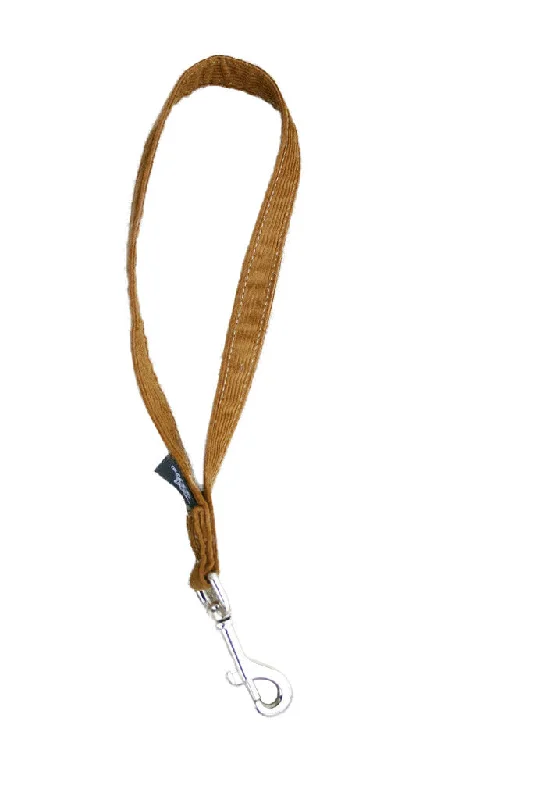 Soft-touch cat tunnel-Hemp Dog Short Leash Bronze Corduroy 14" City Leash