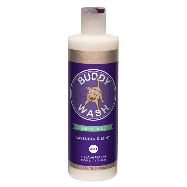 Chicken-flavored puppy chews-Buddy Wash Original Lavender & Mint Dog Shampoo & Conditioner