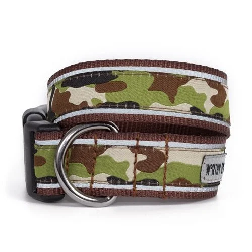 Snap-on pet seatbelt-Camo Brown Collar and Lead Collection