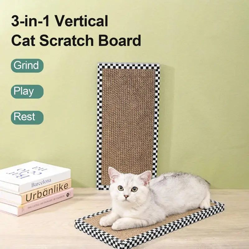 Plush orthopedic dog bed-Cat Scratching Board Reversible Cat Scratcher Sisal Cats Scratching Pad Claw Scratcher Mat Indoor Pet Cats Kittens Toys Supplies