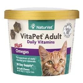 Striped puppy hiking leash-Cat Vitamins + Omegas, Adult Soft Chews, 60-Ct.