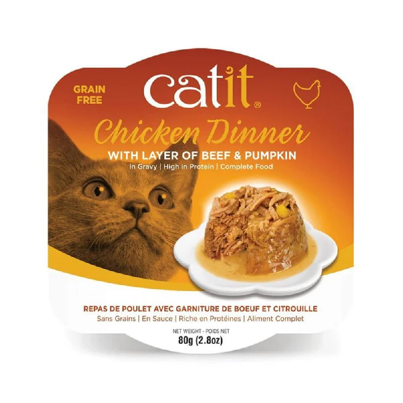 Pet-safe floor wipes-CATIT CHICKEN DINNER w/BEEF & PUMPKIN