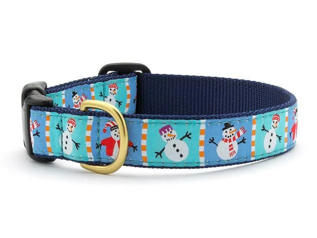 Cedar pet calming collar-Snowman Dog Collar