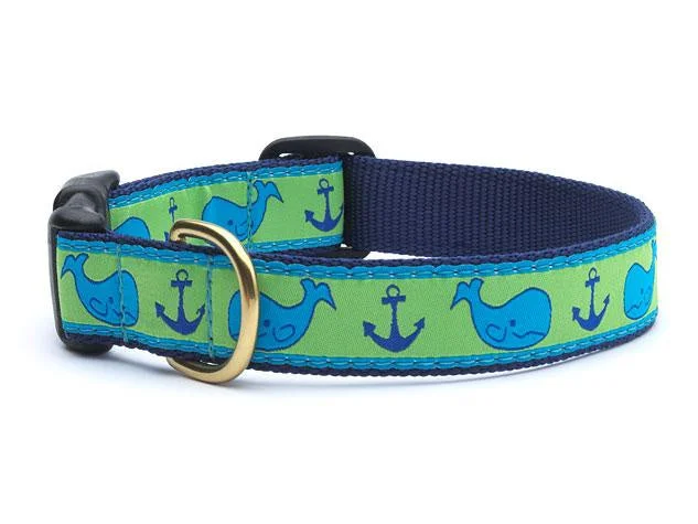 Padded pet shoulder sling-Whale Dog Collar