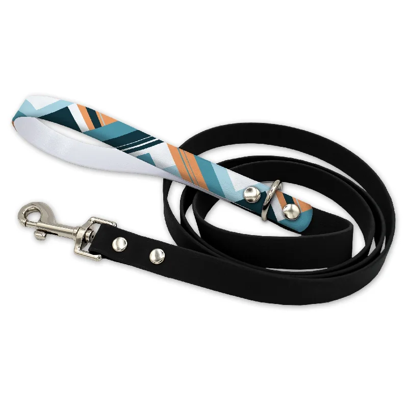 Travel-size birdcage perch-Color Blocked Cool Waterproof Leash With Silver Snap Hook