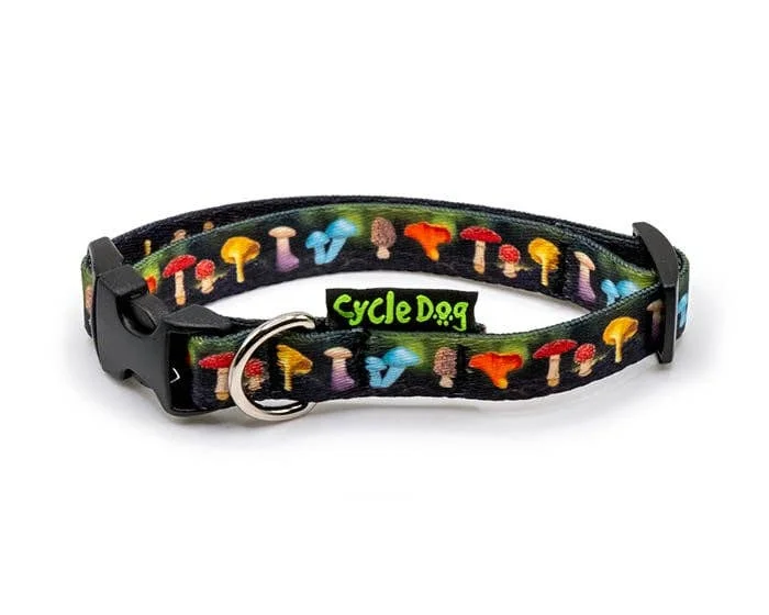 Weatherproof cat rest pod-Cycle Dog - Small Ecoweave Mushrooms Dog Collar