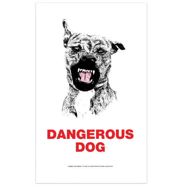 Camouflage pet bandana-Dangerous Dog Sign