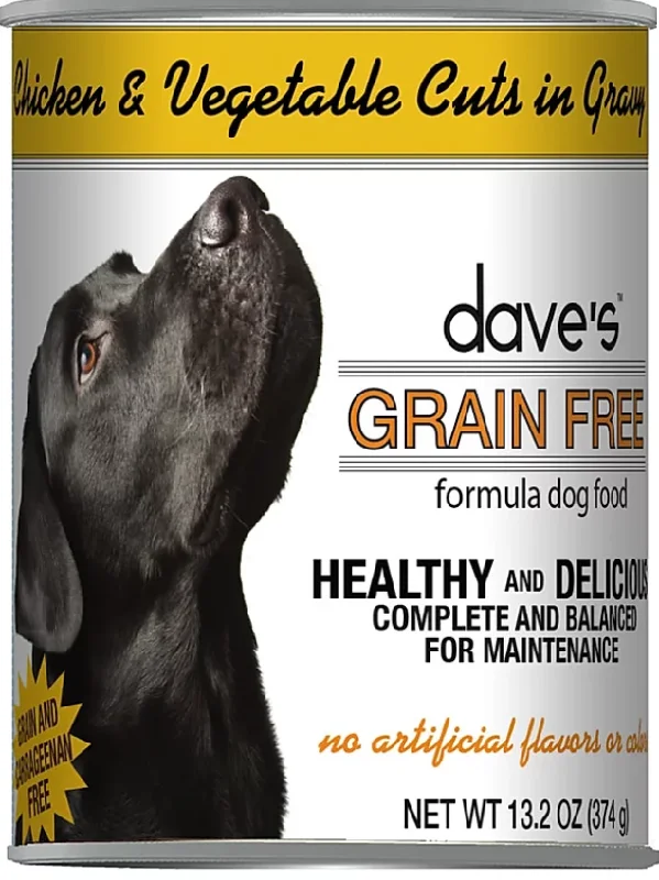 Acrylic birdcage skirt-Dave’s Grain Free Chicken & Vegetable Cuts in Gravy Canned Dog Food