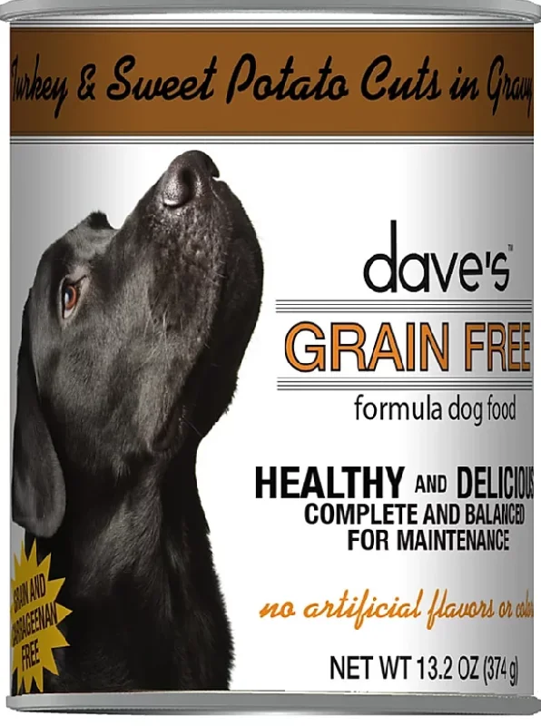 Coconut oil pet shampoo-Dave’s Grain Free Turkey & Sweet Potato Cuts in Gravy Canned Dog Food