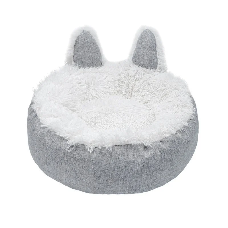 Coral aquarium decoration-Detachable Cat Ears Kennel