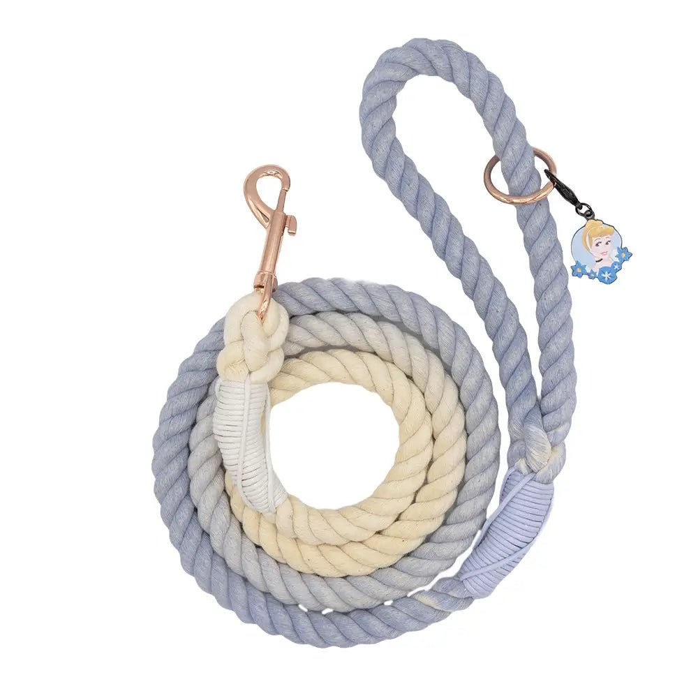 Wide-base cat food bowl-Disney Princess™ Rope Leash- Cinderella