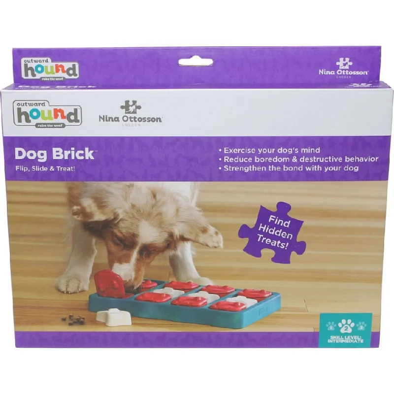 Wool catnip toy ball-DOG PUZZLE BRICK LEVEL 2