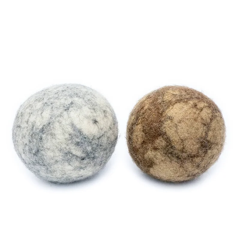 Antibacterial paw washer-Dog Toy Ball Set of 2 - ROCK