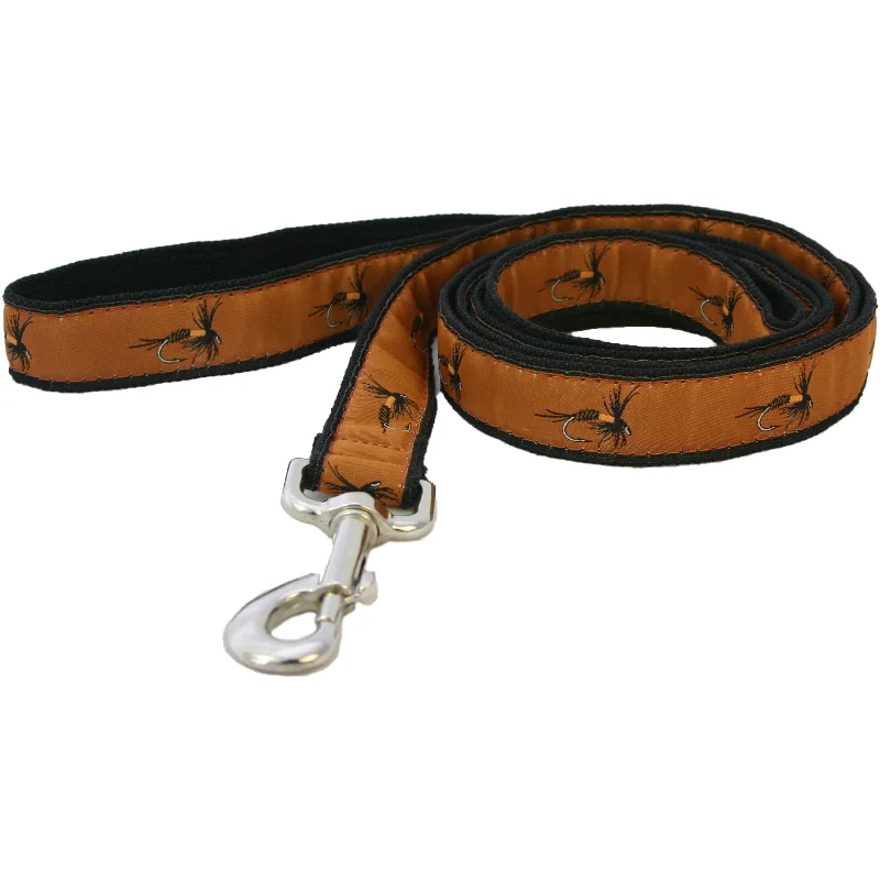 Outdoor pet play enclosure-Hemp Dog Leash 6' Earth Fly