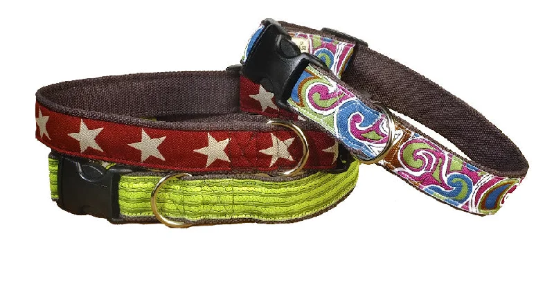 Floral cat walking harness-100% Hemp Decorative Adjustable Collars - 13 Patterns