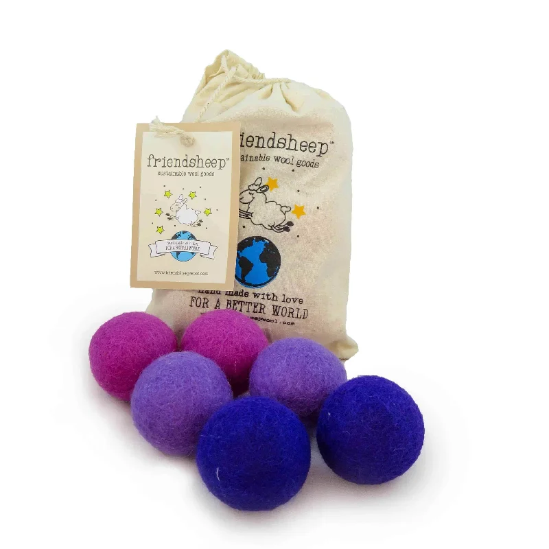 Travel cat litter box-Eco Toy Ball "Purple Rain" -  - Set of 6