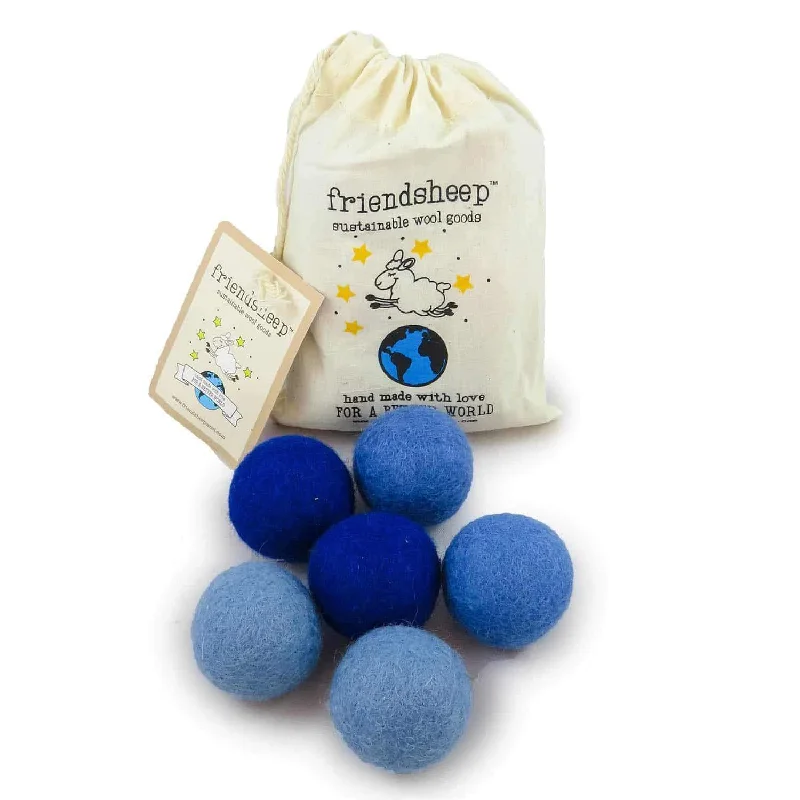 Reusable pet hair roller-Eco Toy Ball "True Blue" - Set of 6