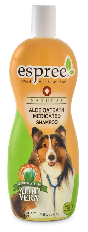 Floral cat adventure leash-Espree Natural Aloe Oatbath Pet Shampoo