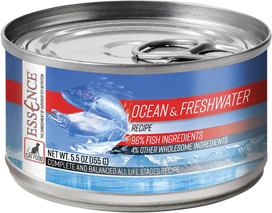 Travel-friendly pet water cup-Essence Pet Foods Ocean & Freshwater Wet Cat Food